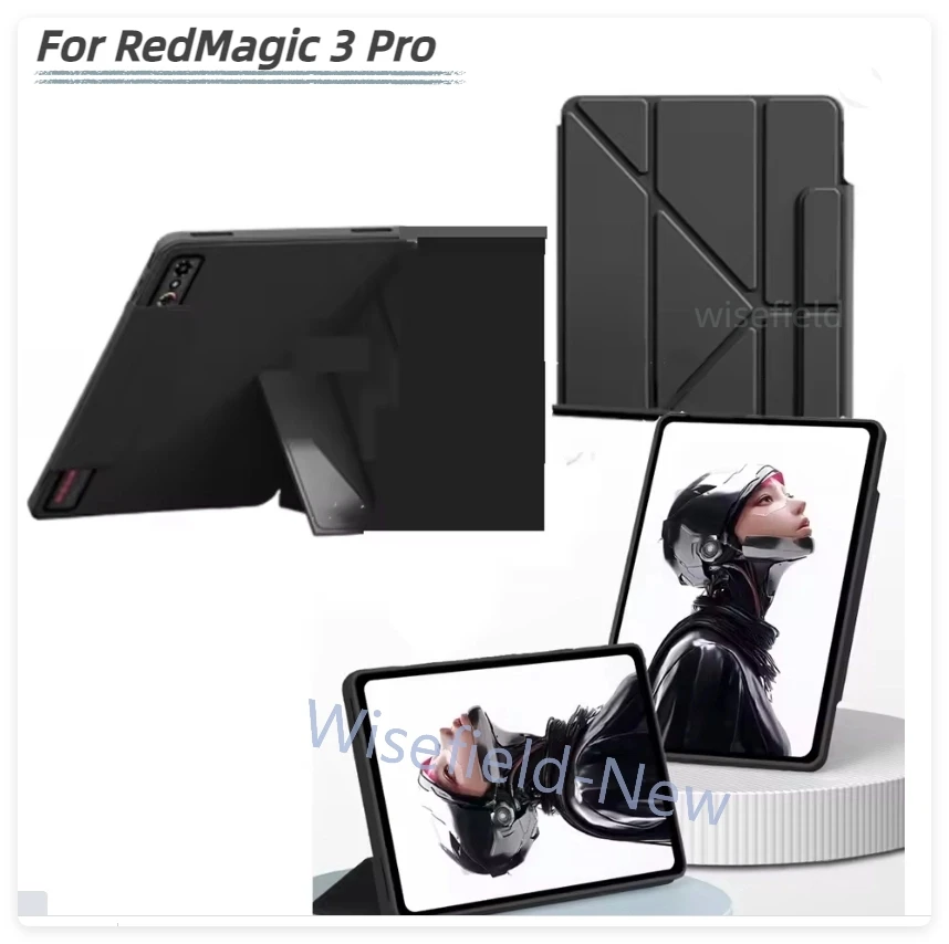 

Y-style Foldable Stand Cover For RedMagic Astra 9.06" Gaming Tablet Protective Case For RedMagic 3 Pro Multiple Angle PU Sleeve