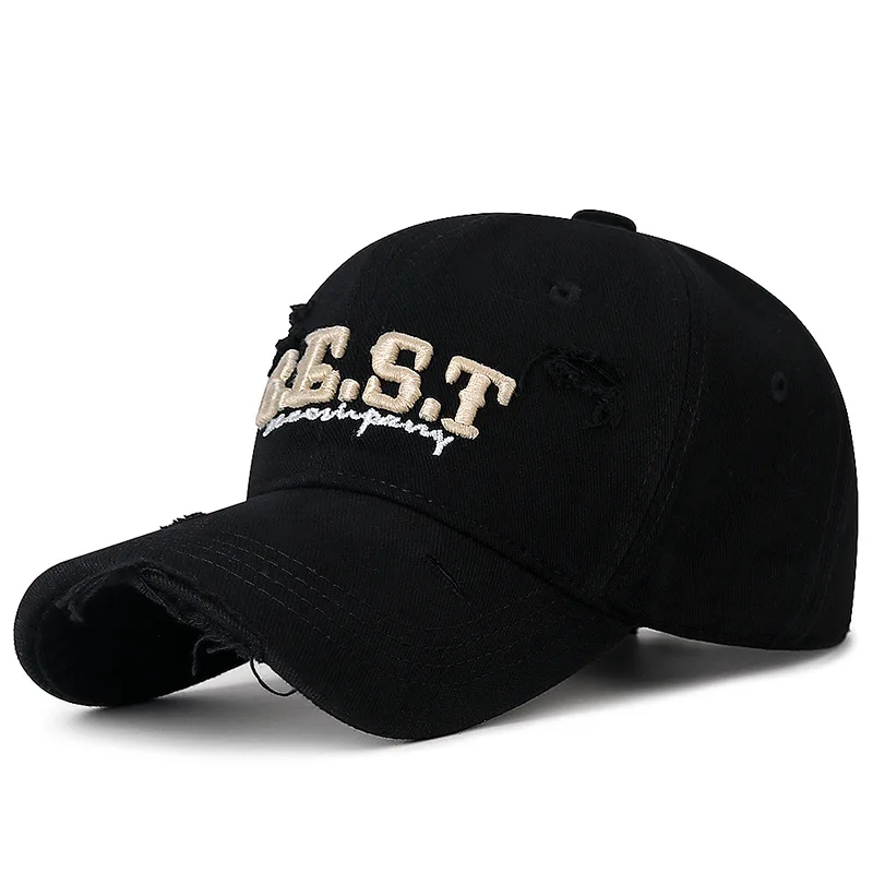 Mens Holes Baseball Cap Casual BEST Letter Embroidery Snapback Caps for Women Street Cotton Soft Top Trucker Dad Hats Sun Hats image 6