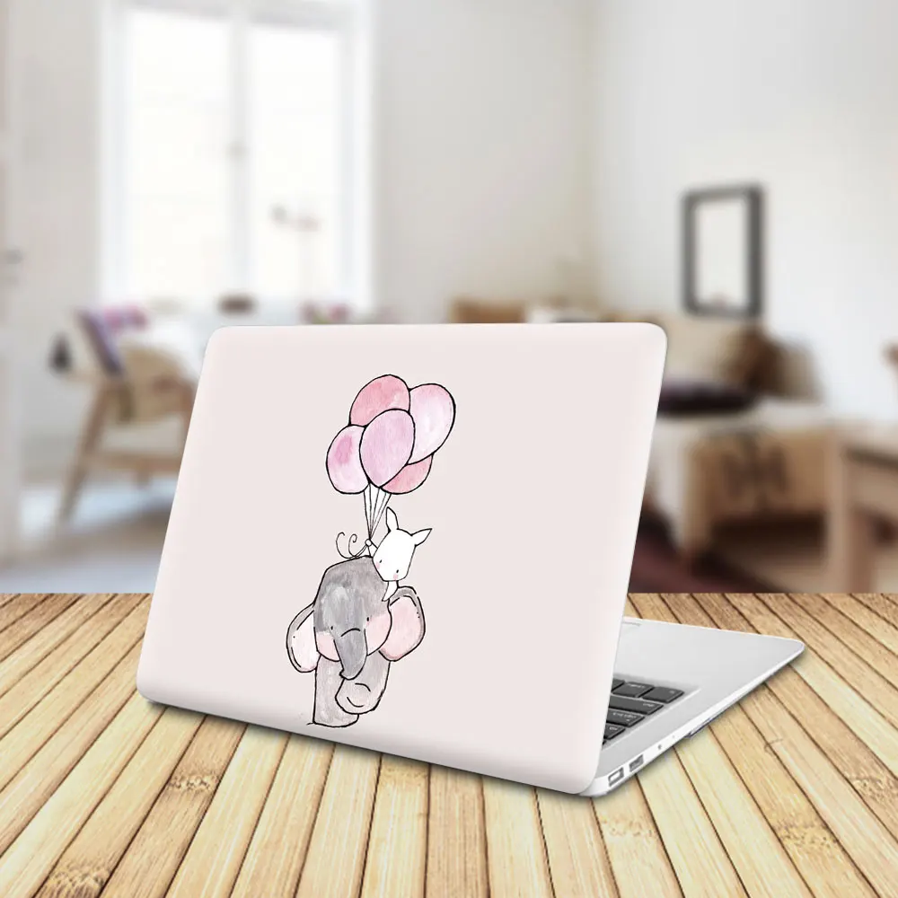 Kawaii capa para laptop anti-arrancado pvc capa para notebook para macbook air 11 m3 m2 13.6 15.3 a2338 a2941 pro 14.2 "15 barra de toque