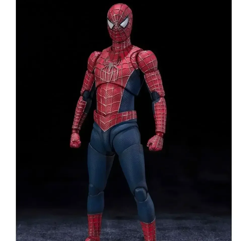 Shf Homem-Aranha Anime PVC Estátua Estatueta, 3 Figuras de Ação, Tobey Maguire, Modelo Coleção Brinquedos, Presentes de Boneca