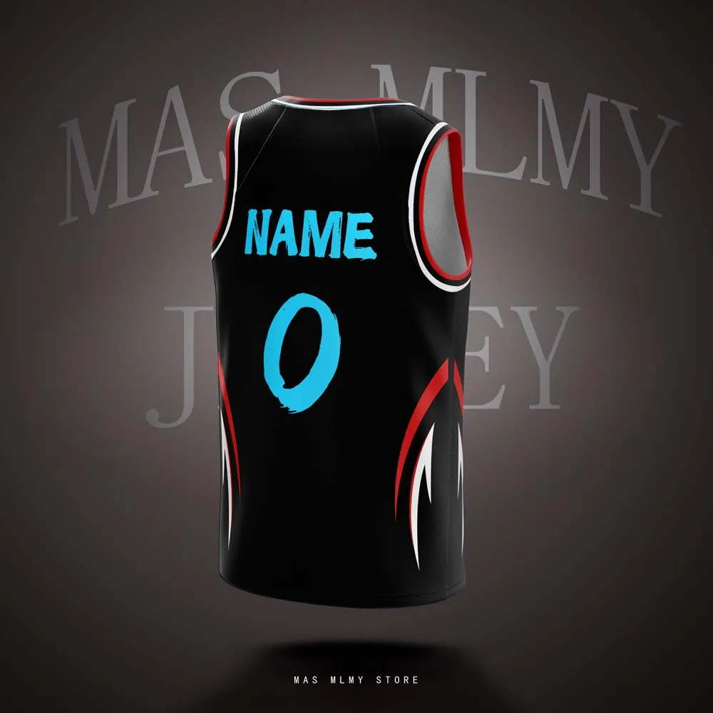 تخصيص فريق كرة السلة الفانيلة هيدرا الرقمية المطبوعة للأطفال الشباب والكبار شخصية اسم رقم شبكة قمصان رياضية