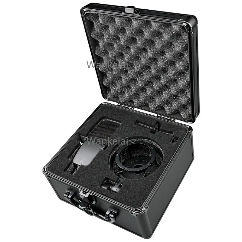 Professional Recording Microphone Kit with Shock Mount And Pop Filter for Vocal Podcasting Radio Studio Use - USB Condenser