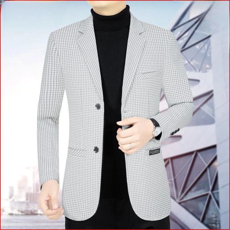 

2023 New Blazers Men Brand Jacket Fashion Slim Casual Coats Handsome Masculino Business Jackets Suits Men's Blazers Tops D61