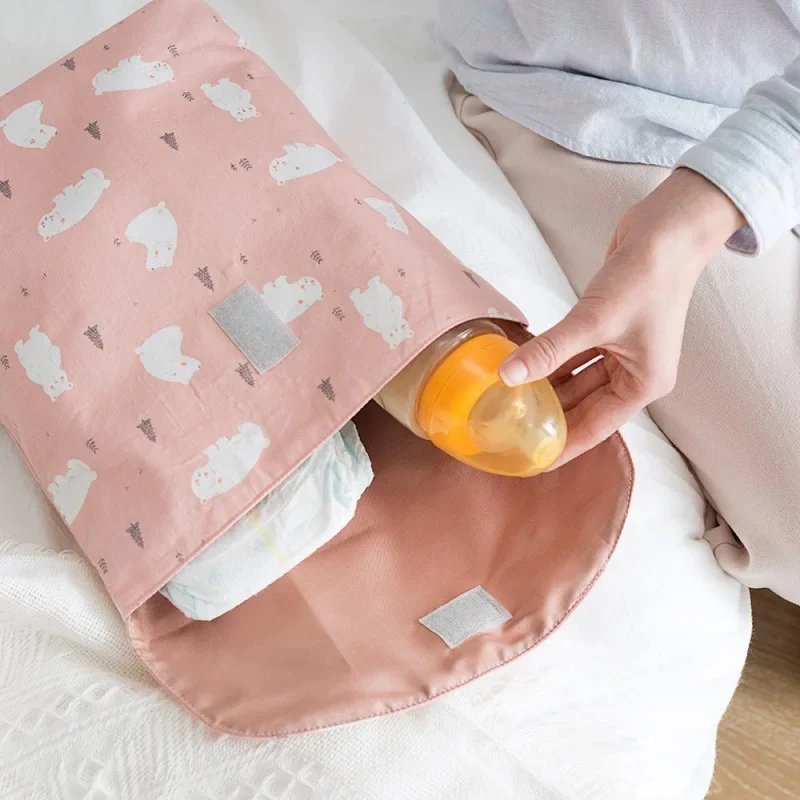 Bolsa de fralda fralda reutilizável saco molhado e seco para o bebê, Pacotes impermeáveis para fraldas para pacotes de treinamento higiênico, Pano