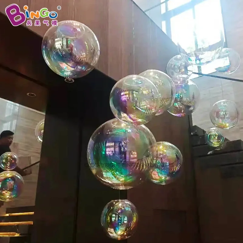 Hanging 0.5m~3m Airtight Inflatable Ball For Nightclub Event Bar Decoration / Air-sealed PVC Transparent Balloons Toys