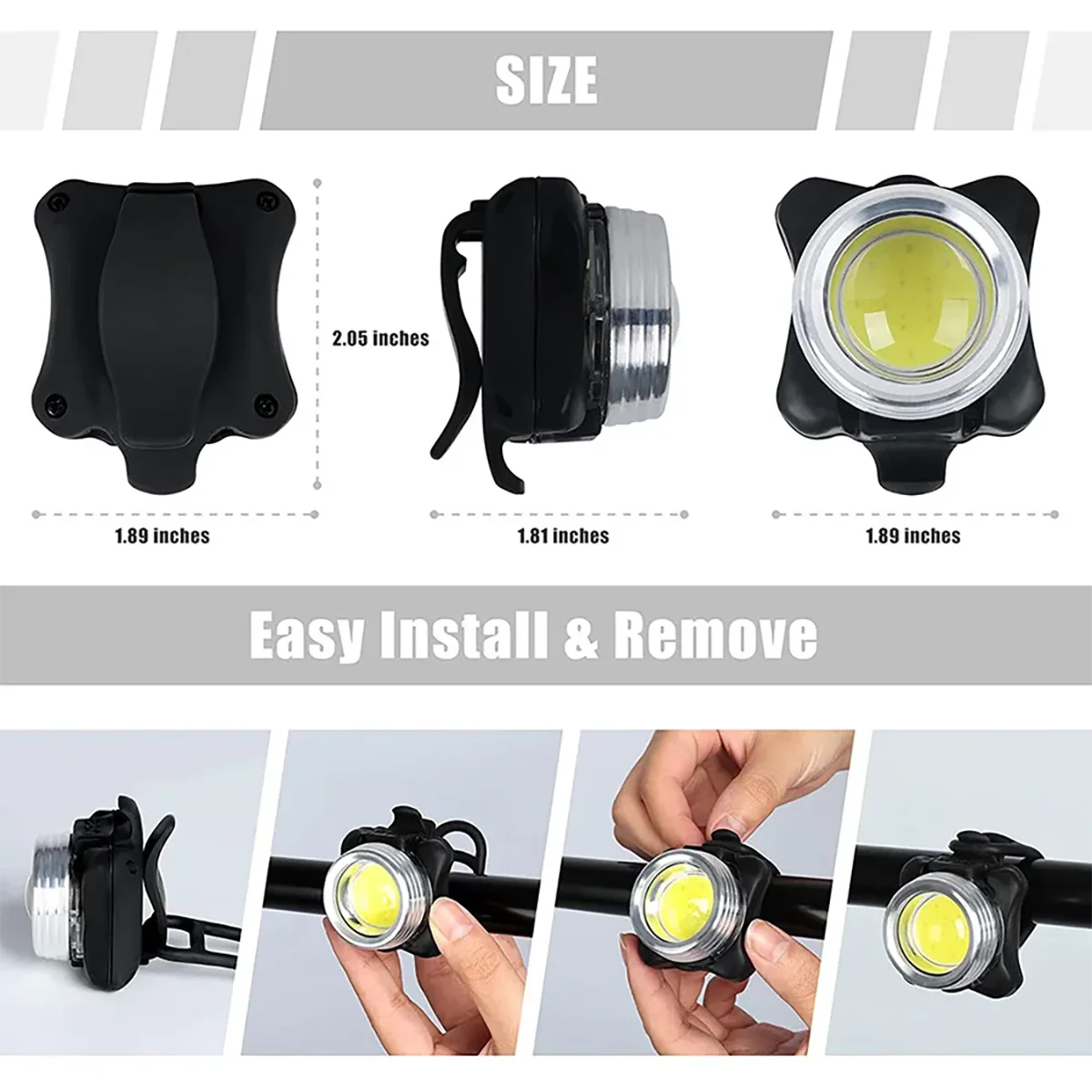 Powerful Bicycle headlight Waterproof Front and Rear Bicycle Lantern adjusted freely Front Lamp Cycling Safety warning Taillight