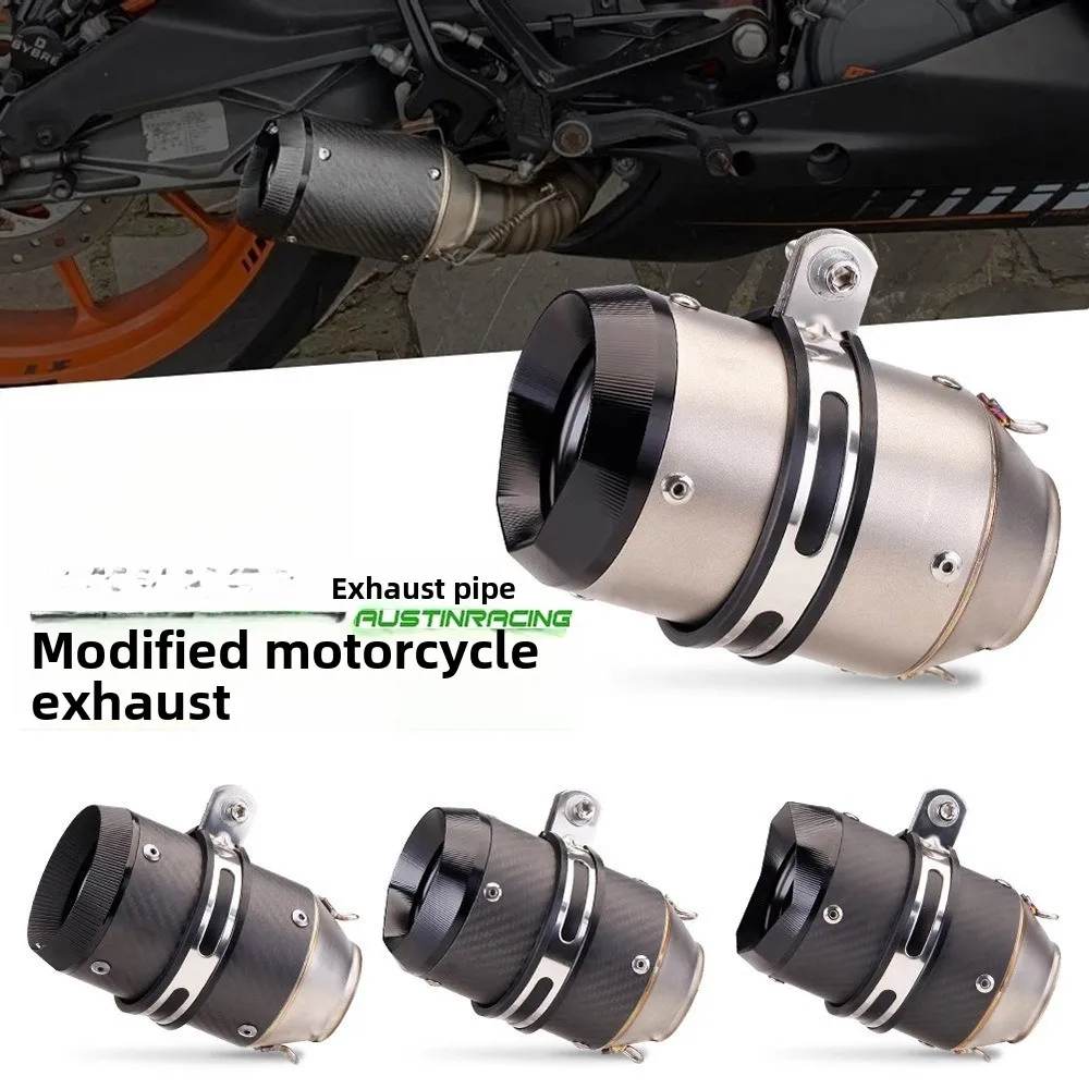 

Motorcycle modified for Huanglong locomotive K7K8 Kawasaki Z800 ZX6R straight tube large displacement AR exhaust pipe universal