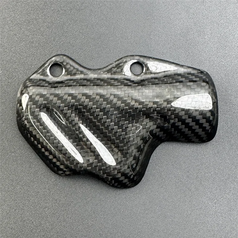 A66P-Motorcycle Carbon Fiber Rear Brake Pump Cover For DUCATI Panigale V4 S R V2 Streetfighter V4/S Protection Cap