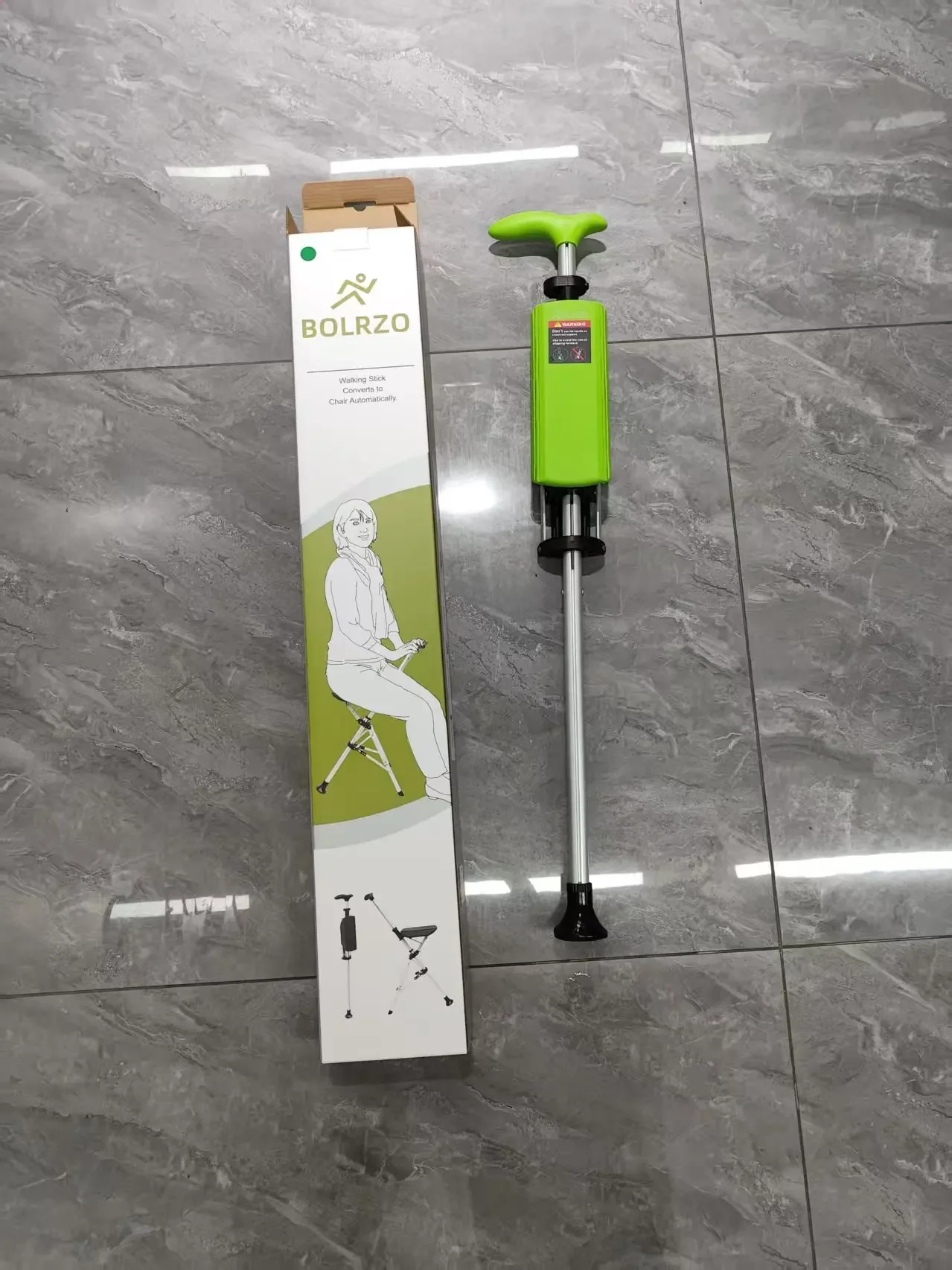 Adjustable Folding Walking Cane with Stool Seat - Lightweight Aluminum Alloy for Seniors & Travel