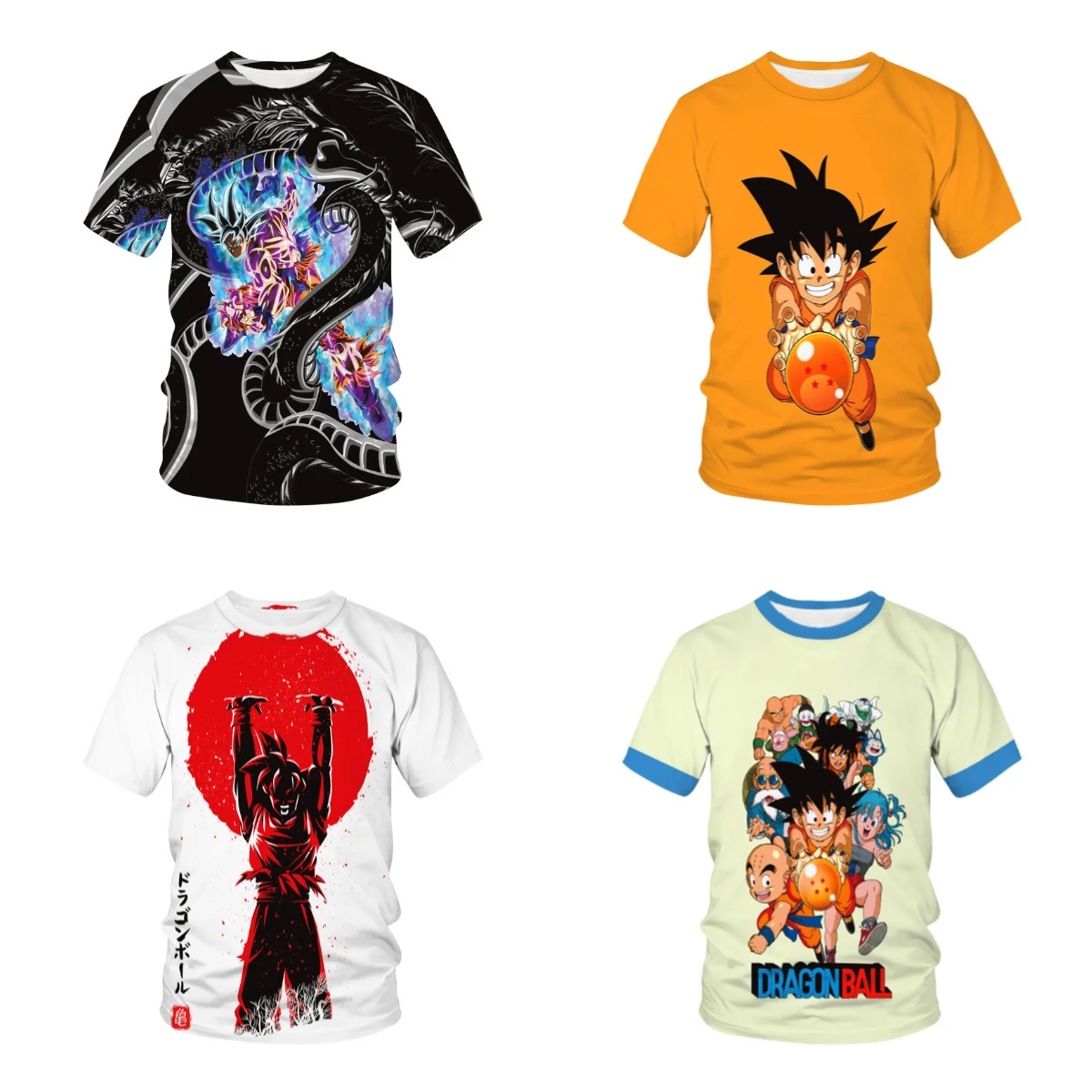 

Лето 25, хит продаж, новая футболка с 3D-печатью Dragon Ball Joint, уличная повседневная дышащая быстросохнущая футболка с короткими рукавами