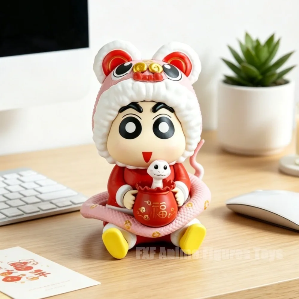 4,72 Zoll/12cm Anime Crayon Shin-chan Figur Jahr der Schlange Nohara Shinnosuke Actionfiguren PVC Sammlermodell Spielzeug Geschenke