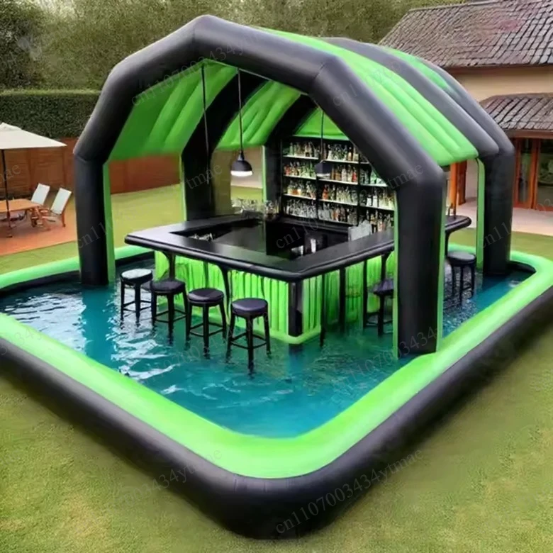 Floating Inflatable Pool Bar PVC Outdoor Courtyard Party Water Entertainment Bar
