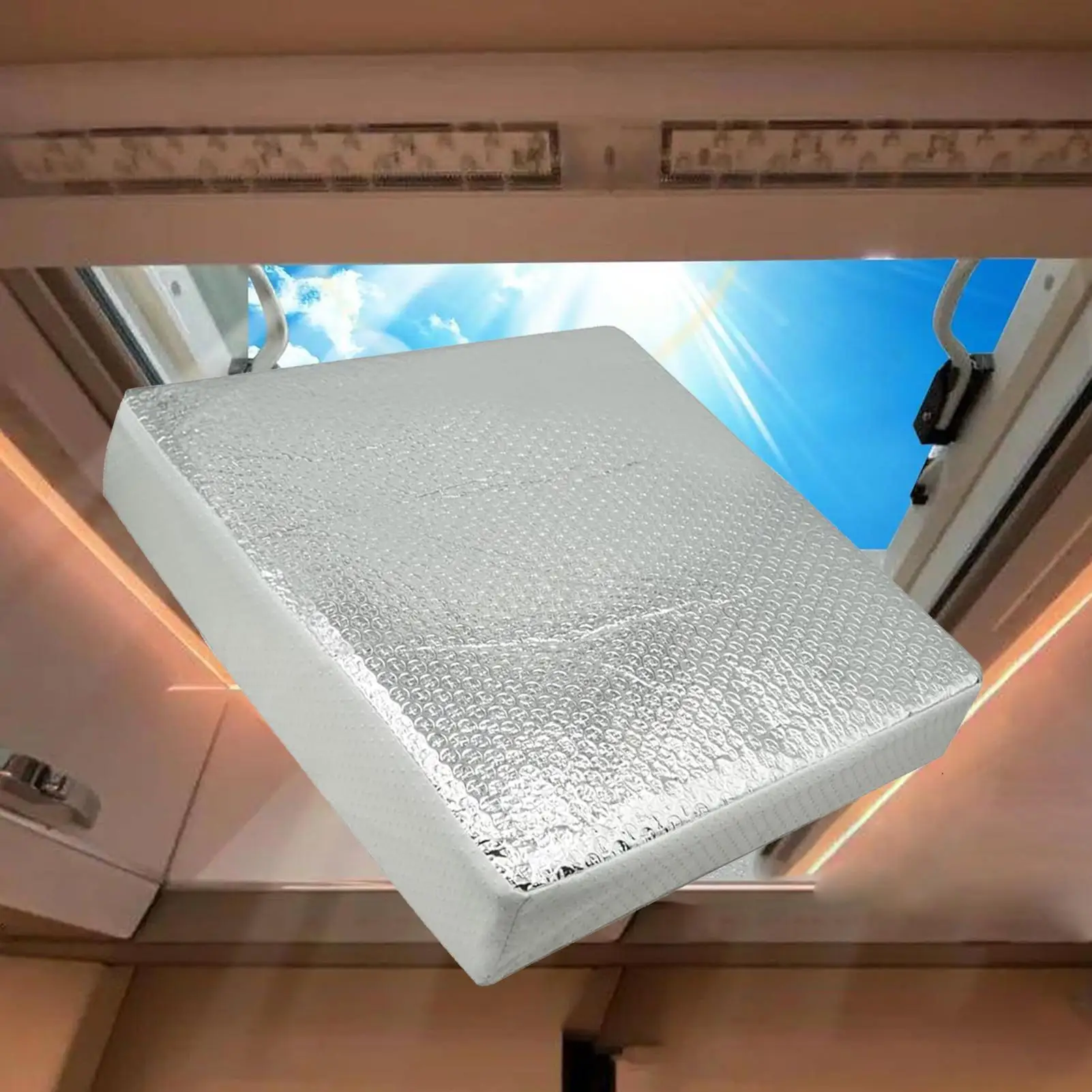 

RV Skylight Insulator Reflective Waterproof RV Roof Vent Cover Automobile Internal Supplies For Hot Day Winter Outdoor Travel