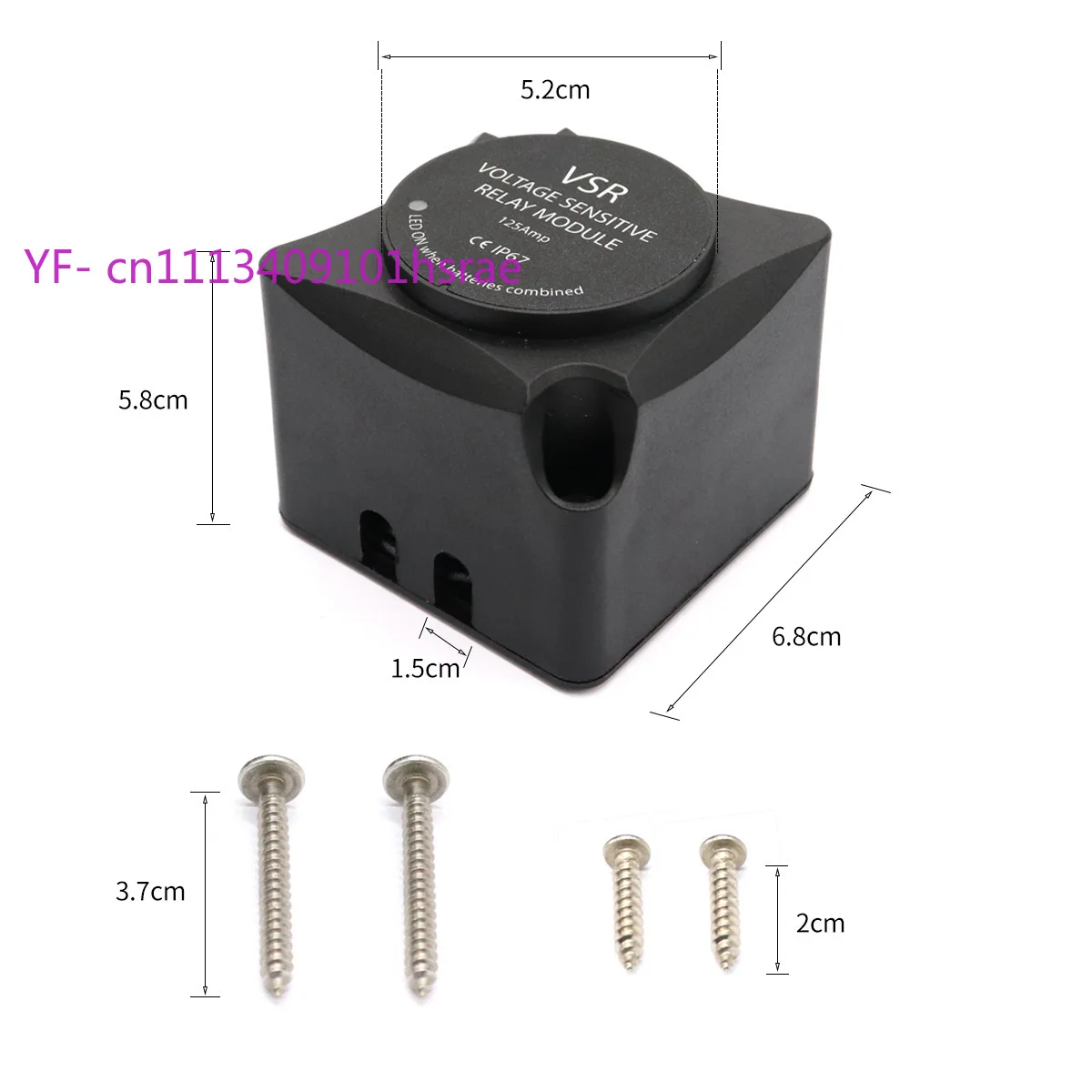 12V VSR Automatic Charging Switch Smart Dual Battery Isolator for Car Yacht