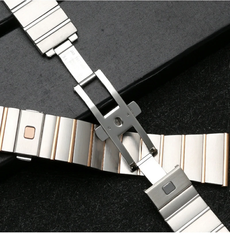 Stainless Steel Bracelet High Quality Fine Steel Wristband For Omega Constellation Watch Strap Double Eagle Watchband 17MM 23MM
