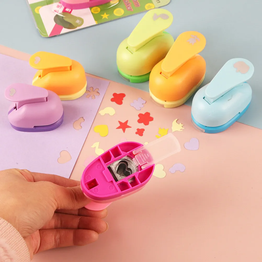 3Pcs Reusable Paper Punch Craft Hole Punch for DIY Scrapbooking Paper Puncher Greeting Cards Making Supplies