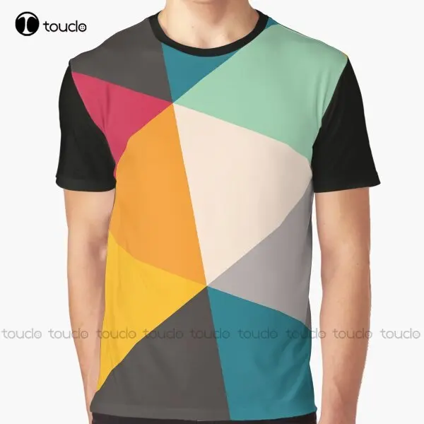 Colourful Geometric Triangles (2012) Graphic T-Shirt Custom Aldult Teen Unisex Digital Printing Tee Shirts Custom Gift Xxs-5Xl