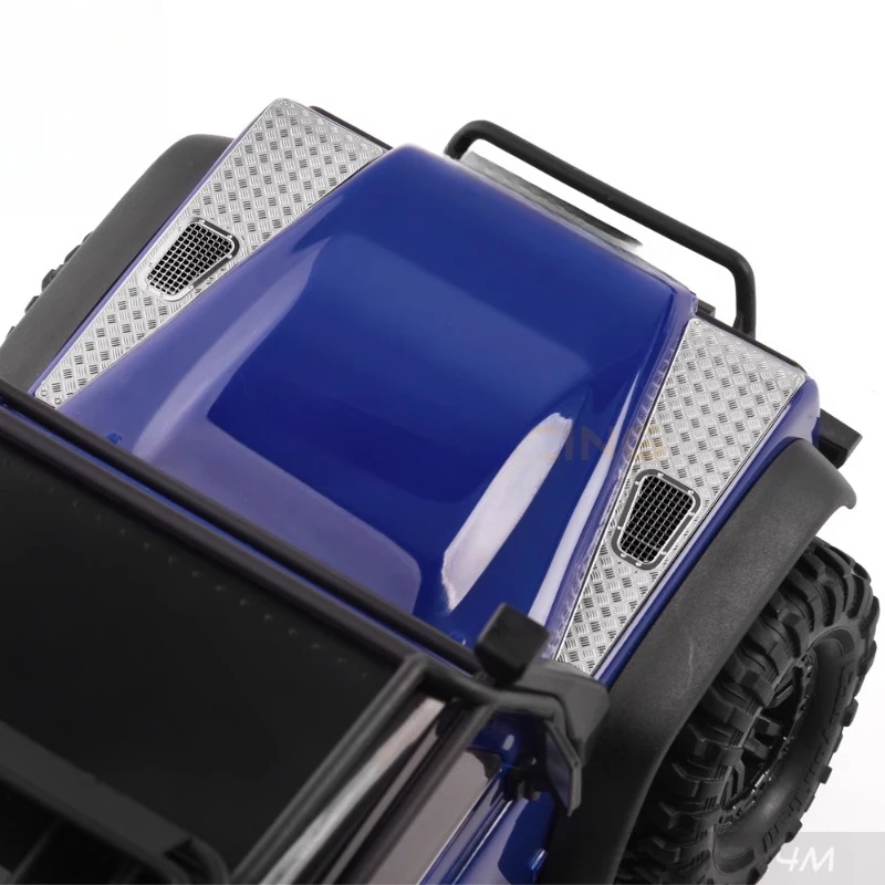 Stainless Steel Simulation Box Anti-slip Plate Accessories for 1/18 RC Crawler Car Traxxas TRX4M Defender Land Rover DIY Parts