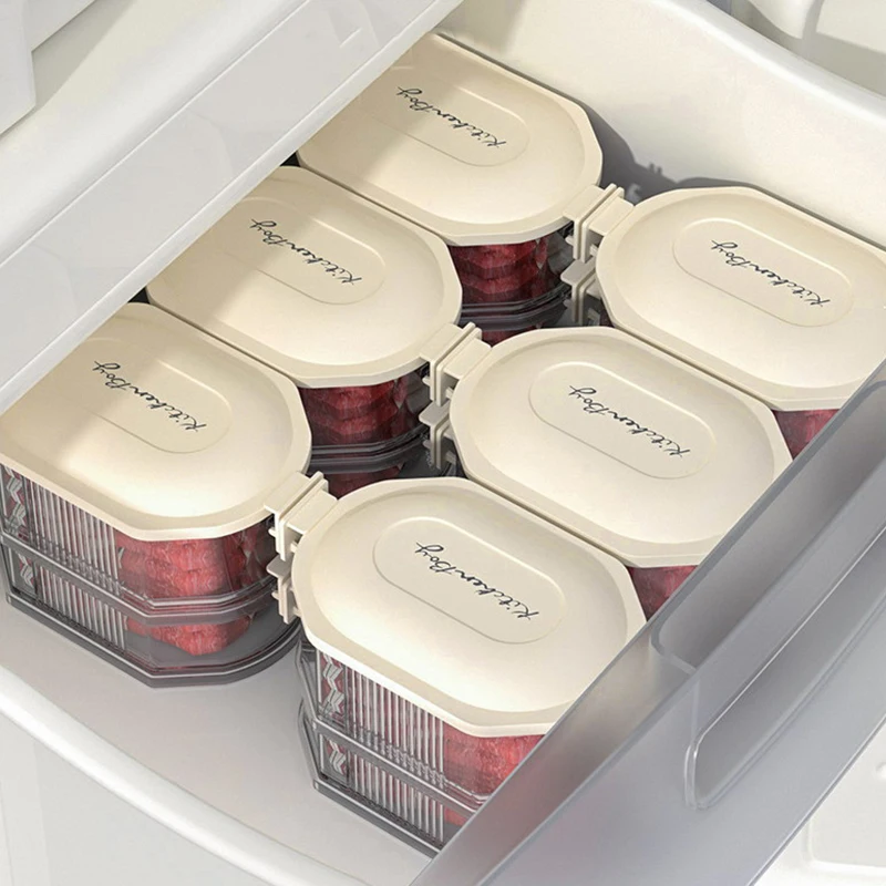 Scatola portaoggetti trasparente per condimenti per spezie frigorifero scatola per frutta multistrato per alimenti accessori per scatole per Organizer da cucina