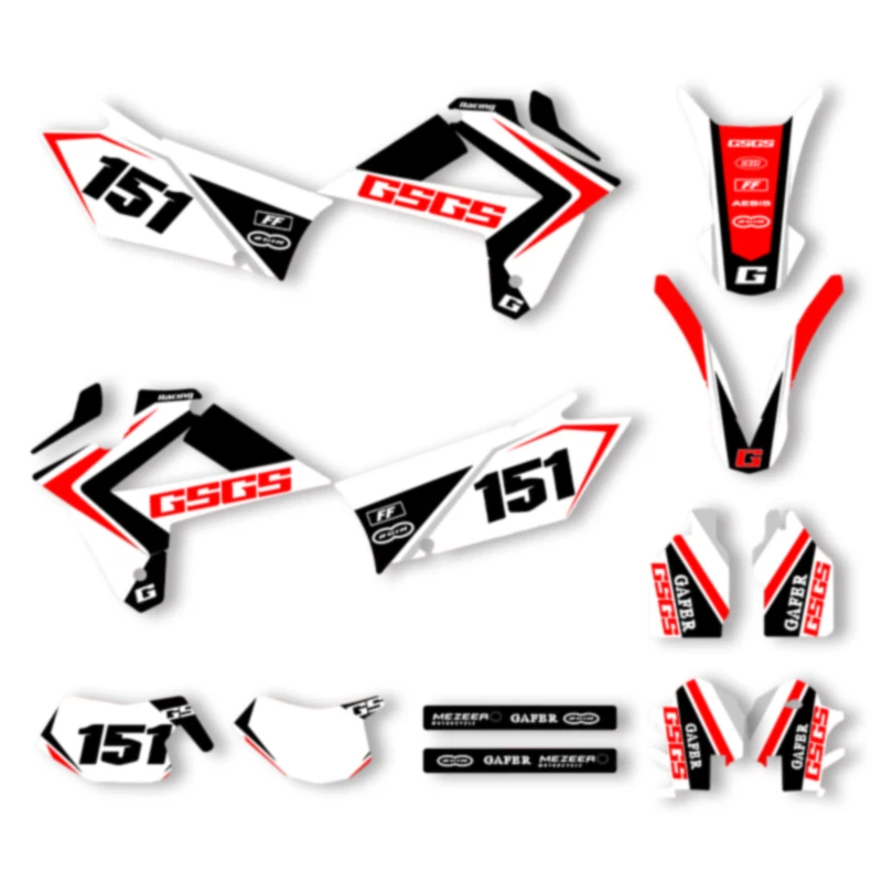 

Powerzone For GASGAS GAS GAS EC 2007 2008 2009 Custom Graphics Background AdDecal Stickers Kits