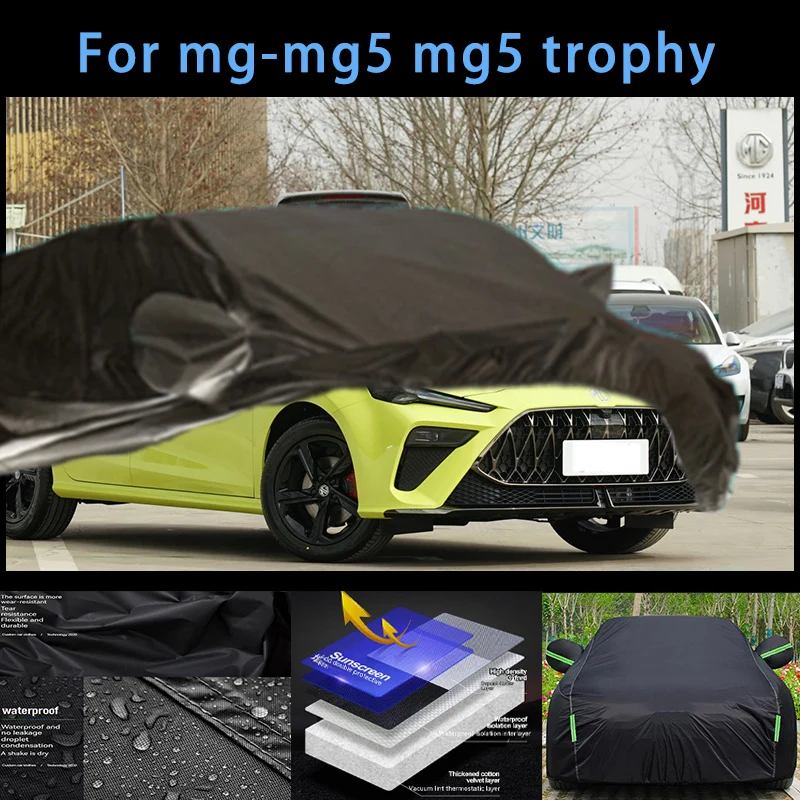 

For mg-mg5 mg5 tropby Outdoor Protection Full Car Covers Snow Cover Sunshade Waterproof Dustproof Exterior Car accessories