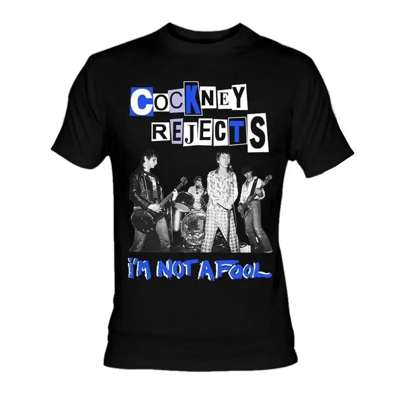 New Cockney Rejects Band Live In Concert Cotton Black S 5XL T Shirt TR017