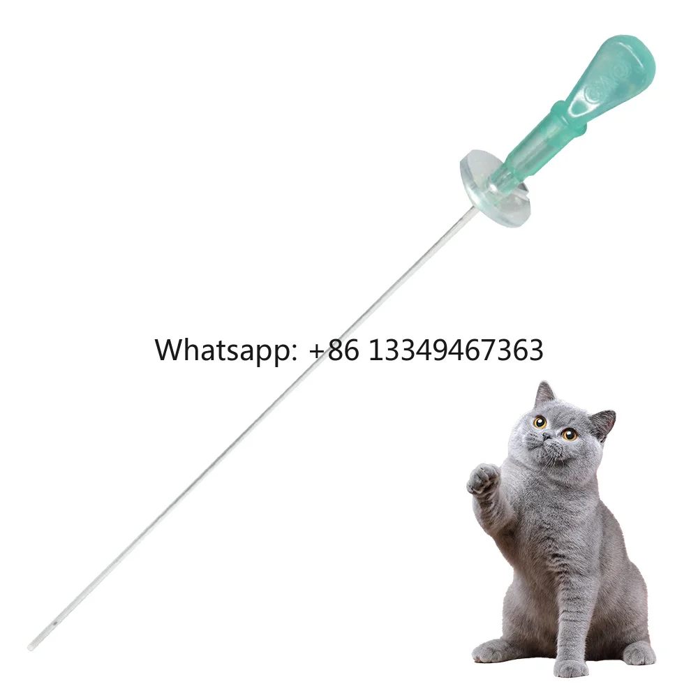 

Side Opening 4Fr PU Cat Urinary Catheter with Anti-licking Board Customizable Length