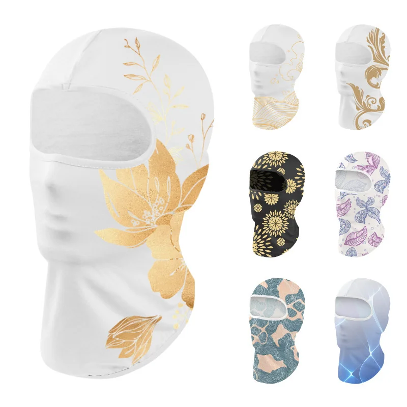 Outdoor Cycling Face Mask Thin Summer Ice Silk Elastic Neck Gaiter Windproof Mountaineering Sun Protection Headwear