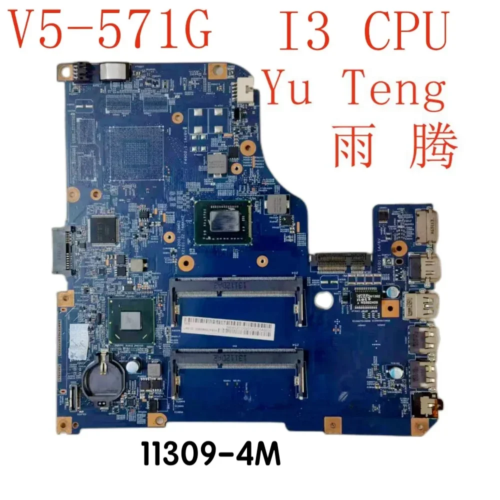 For Acer V5-571G Laptop Motherboard 48.4TU05.04M 11309-4M Mainboard 100% Tested OK Fully Work Free Shipping