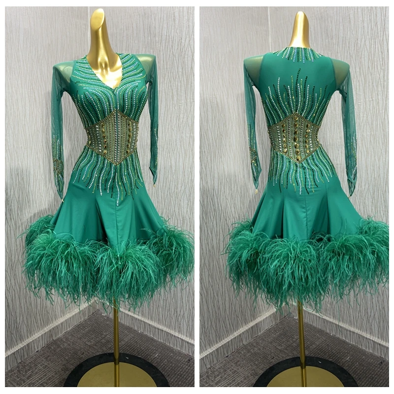 

New style competition latin dance dress costume latin dancewear ladies dresses costume sexy latin wear for women