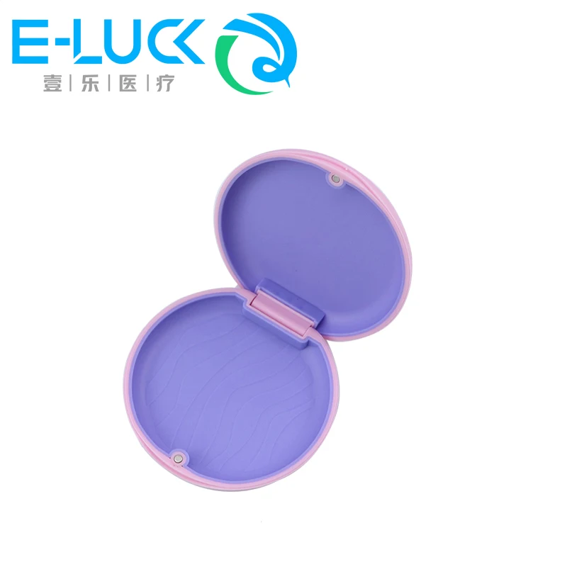 Denture Storage Box Dental Braces Orthodontic Case Retainer Box Case Magnetic Aligner Mouth Guard Container