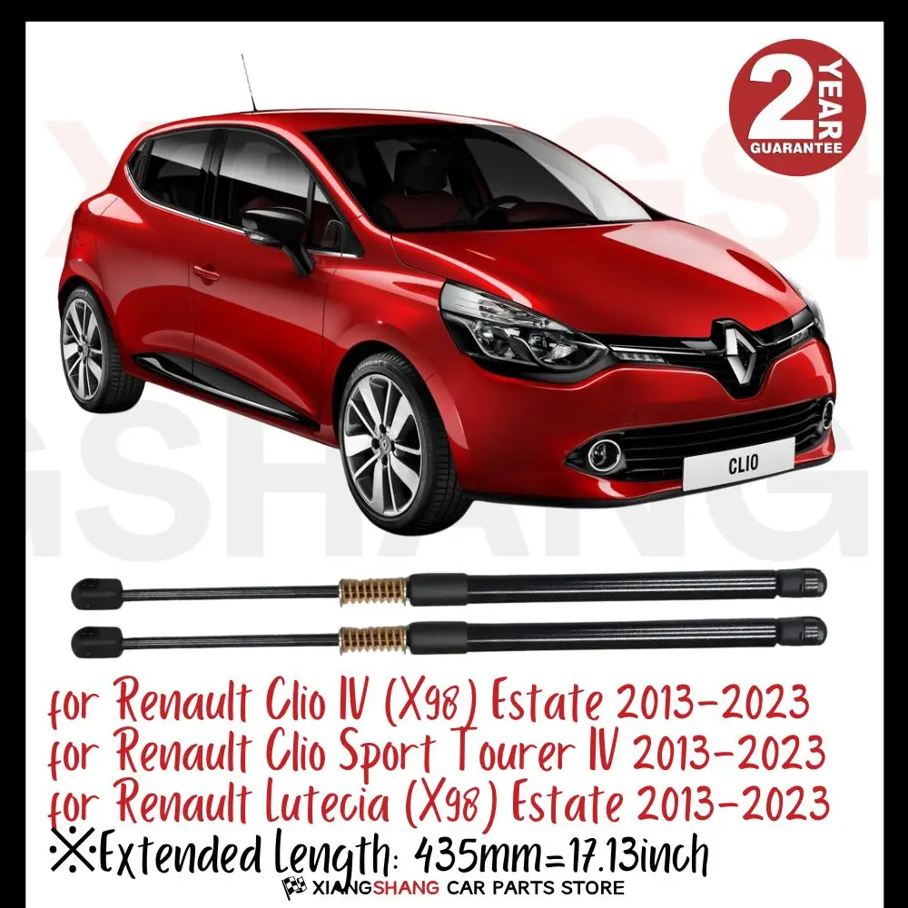 

2pcs Rear Tailgate Damper for Renault Clio IV (X98) Estate 2013-2023 WITH SPRING Trunk Boot Gas Charged Gas Struts