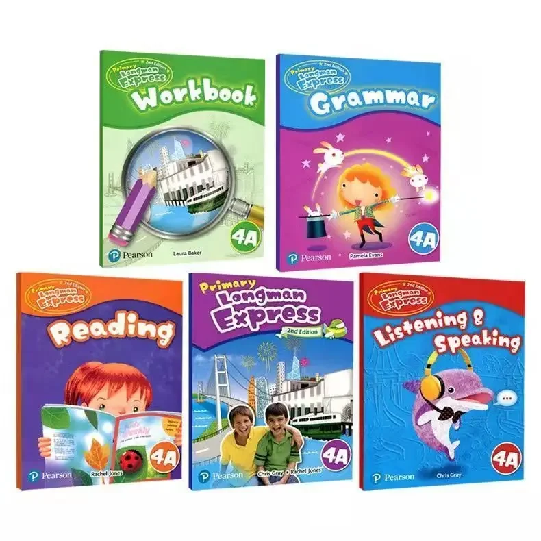 60 Books Primary English 1-6 Primary Longman Express Textbook +4 Workbooks Send Audio