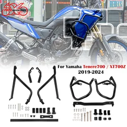 For YAMAHA TENERE 700 Engine Guard Upper Lower Crash Bar Motorcycle Accessories Stung Cage Bumper Tenere700 XT700 2019-2024