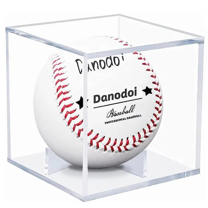 

Premium Clear Acrylic Baseball Display Box UV-Proof Square Souvenir Collectible Holder for Signed Ball