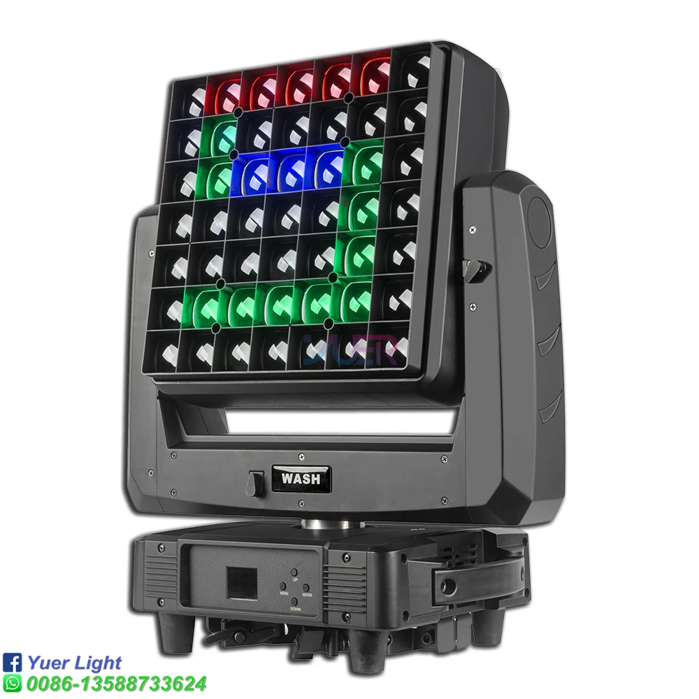 49x20W LED Matrix Focusing Moving Head Light Disco Effect Light Beam Stage Lighting Fog Machine DJ Party Club Lamp