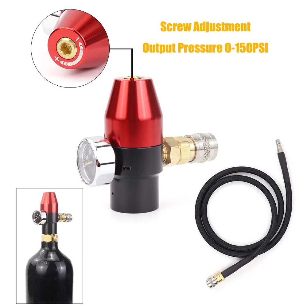 HPA CO2 Low Pressure SFR(SUPER FAST REFRESH) Regulator Remote Line Output Pressure 0-150psi  With US Foster Coupler 300PSI Gauge