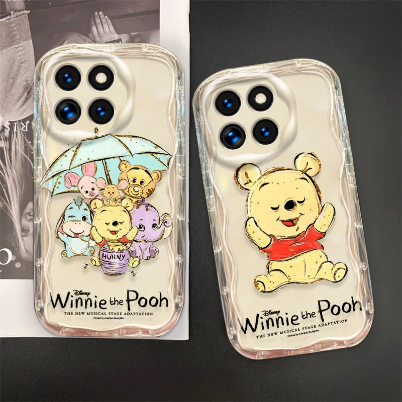 Disney Winnie The Pooh LOVE For Xiaomi Mi 14 12 12T 11 Lite Poco M6 X6 X5 X4 X3 Pro GT NFC 5G Wave Oil Cover Phone Case