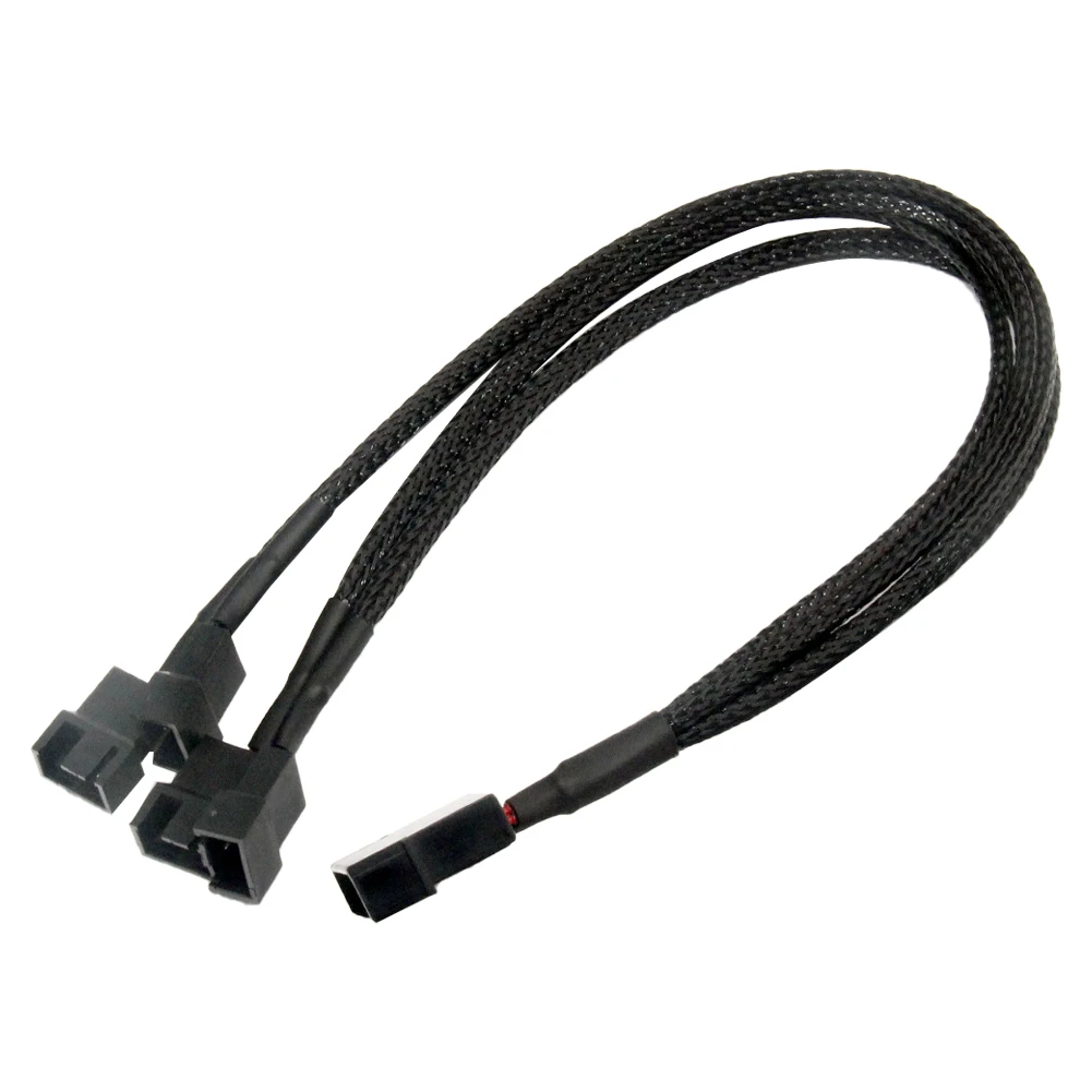 อะแดปเตอร์12V ตัวแยกติดตั้งง่ายสายไฟพัดลมทำความเย็น3-PIN หรือ4-Pin สำหรับ casing PC ส่วนประกอบแบบพกพาที่มั่นคง