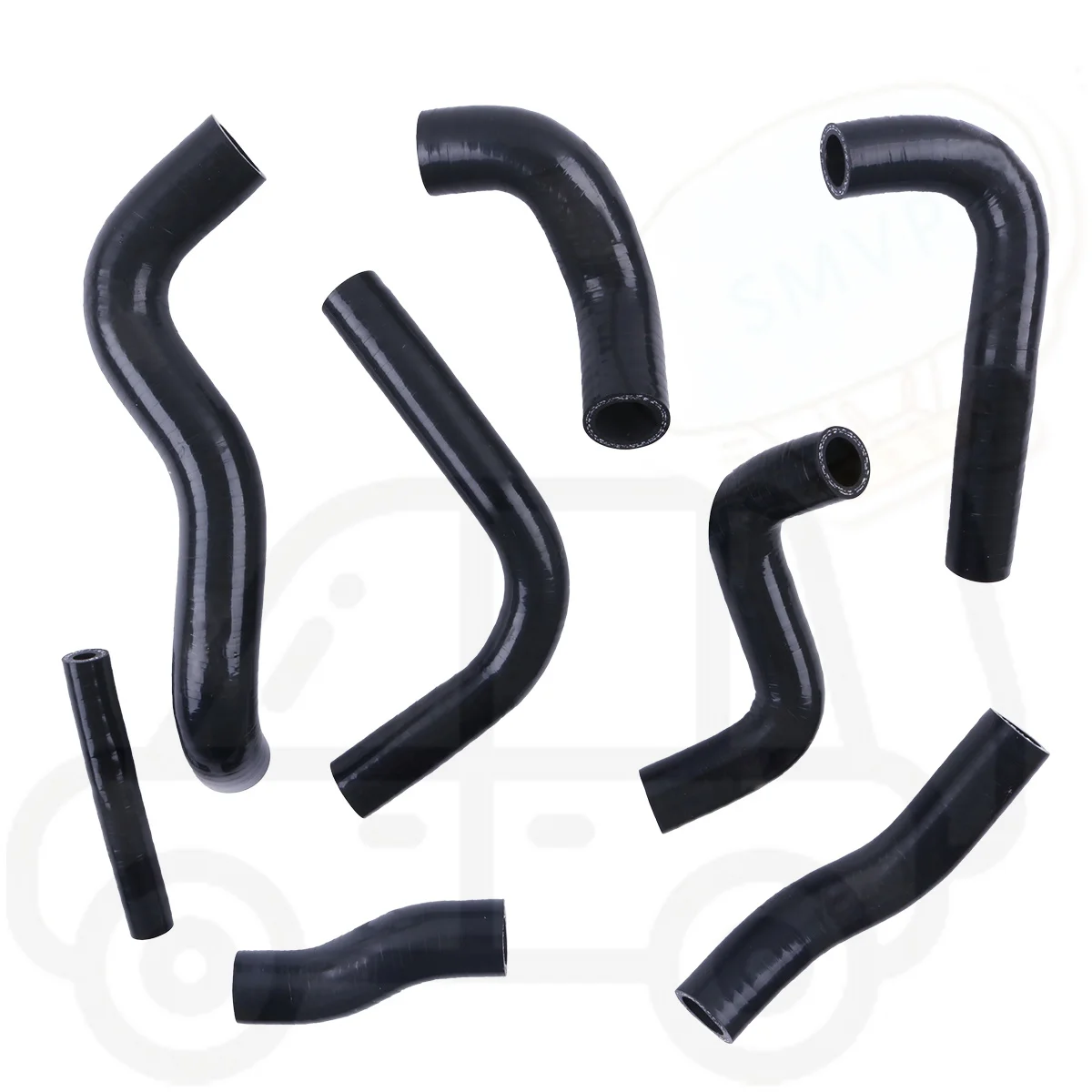 8PCS 2PLY Silicone Radiator Coolant Tube Pipe Hose Kit For Yamaha TRI-Z 250 YTZ250 1985-1986 3 WHEELER