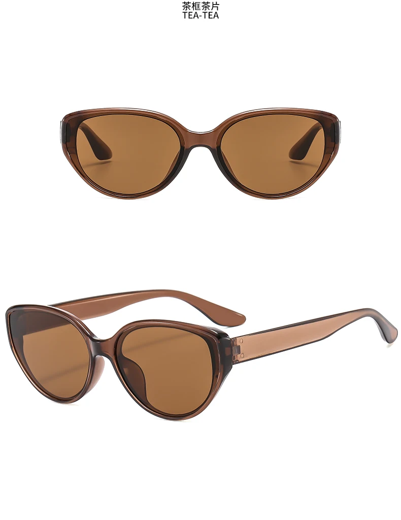 Sexy Cat Eye Sonnenbrille Damen Vintage Kleine Cateye Sexy Brillen Sonnenbrille für Damen 80er 90er Jahre Trendige stilvolle Brille – Detail 13