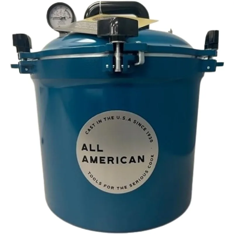 

All American 1930 21.5qt Pressure Cooker/Canner (The 921), Berry Blue - Suitable for Gas, Electric, or Flat Top Stoves