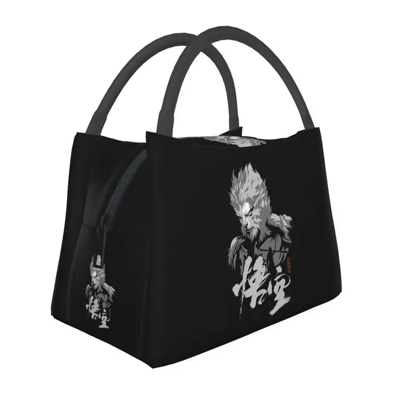 Custom Black Myth Wukong Lunch Bags Men Women Cooler Warm Insulated Lunch Box for Picnic Camping Work Travel