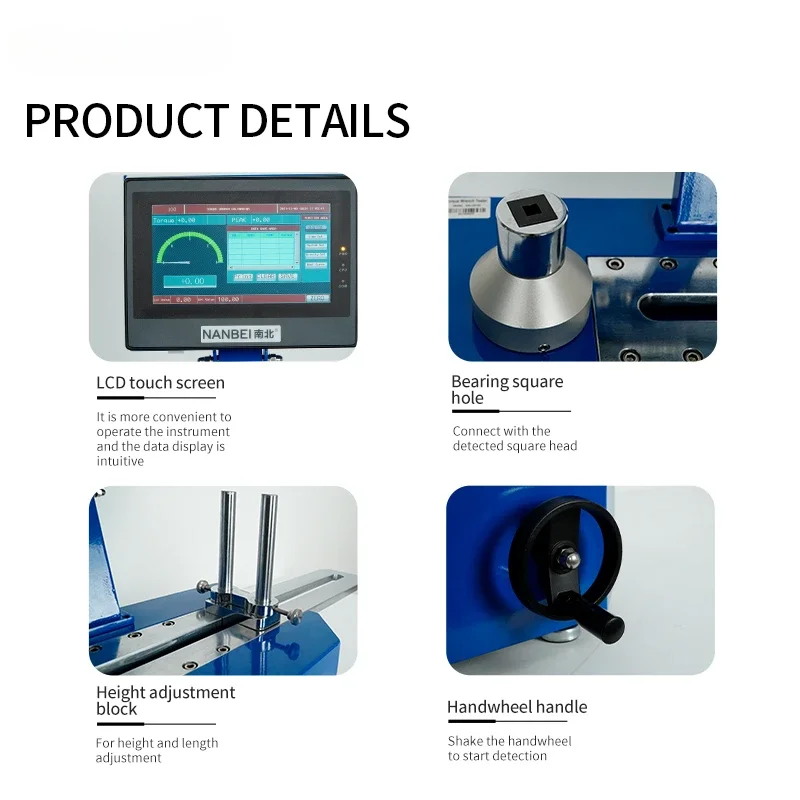 Touch Screen Digital Torsion Measurement Motorized Torque Wrench Calibrator Machine Tester Meter Price