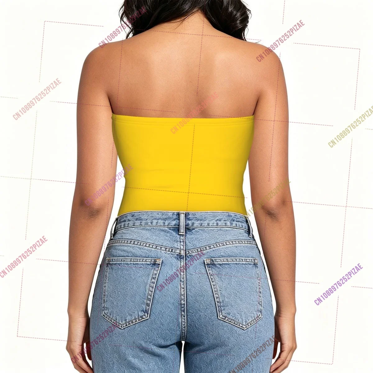 2026 Brazil Flag Shoulder Strapless Tube Top Sleeveless Slim Fit Cropped Tank Tops Casual Summer Basic Streetwear Y2k