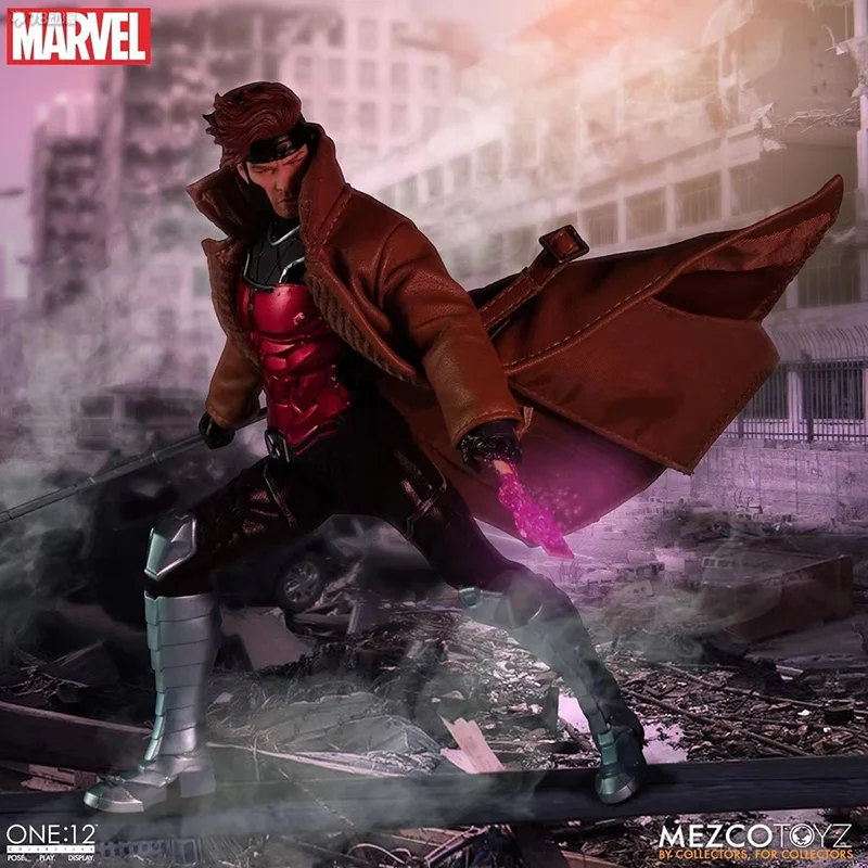 

В наличии Mezco Gambit X-Men 1/12 дюймов Классическая американская ТВ-серия карточка King полный комплект Аниме экшн-фигурка Модель Кукла Детский подарок