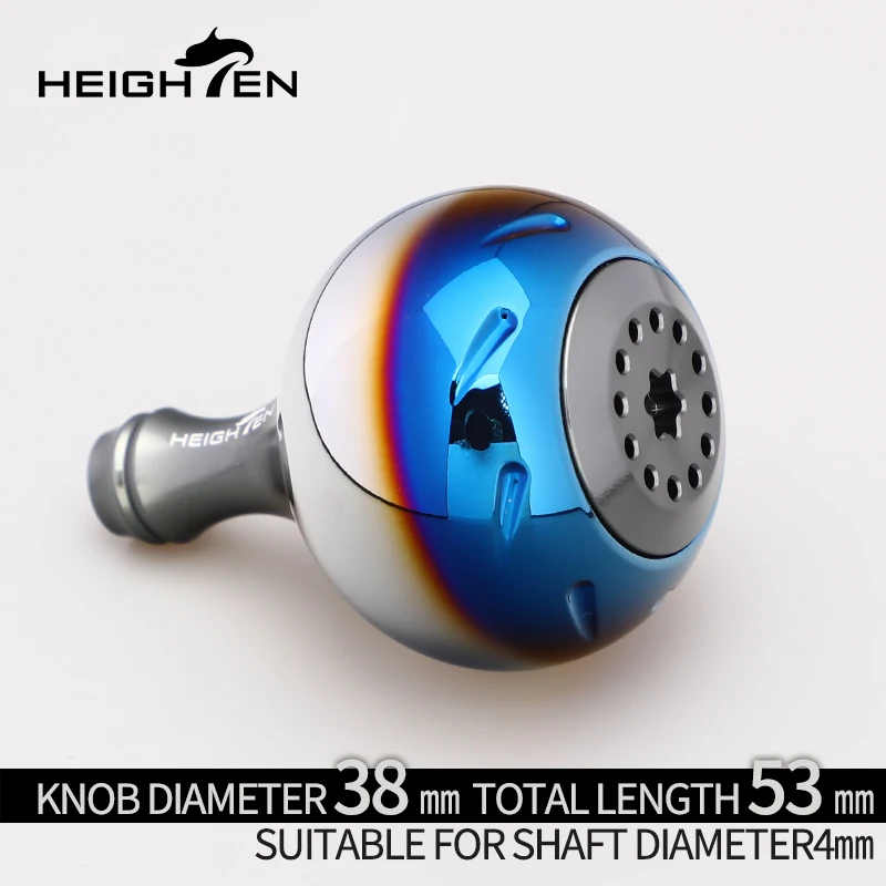 heighten-hten-スピニングリールハンドルノブアップグレード-–-航空宇宙アルミニウムドリップチップ、グラデーションシングルグリップ付き、釣りリール用