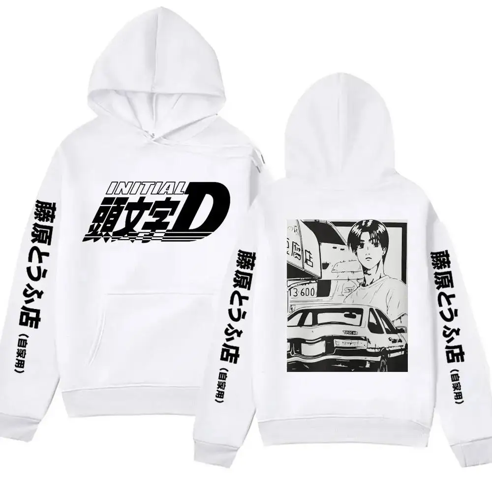 

Anime Initial D AE86 Hoodie Hachiroku Shift Drift Cotton Hoody Takumi Fujiwara Tofu Shop Men Cotton Sweatshirts Winter Clothing