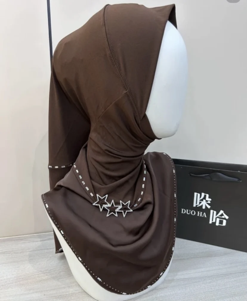 Easy To Wear Malaysia Muslim Women Instant Hijab Long