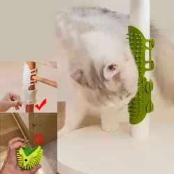 Cat Scratching Rubbing Brush Pet Hair Removal Massage Comb Cats Grooming Self Cleaning Wall Corner Cat Scratcher Combs